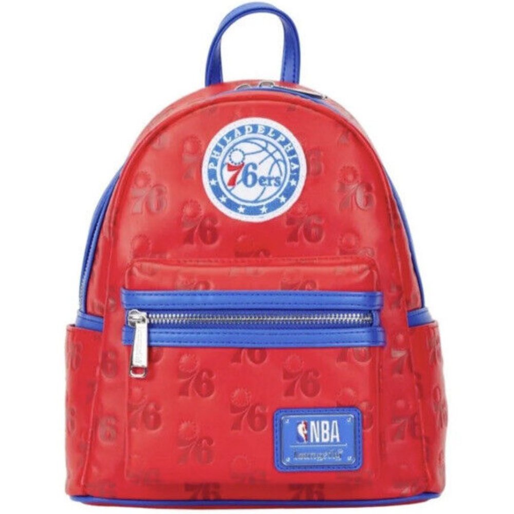 Loungefly NBA Philadelphia 76ers Logo Mini Backpack